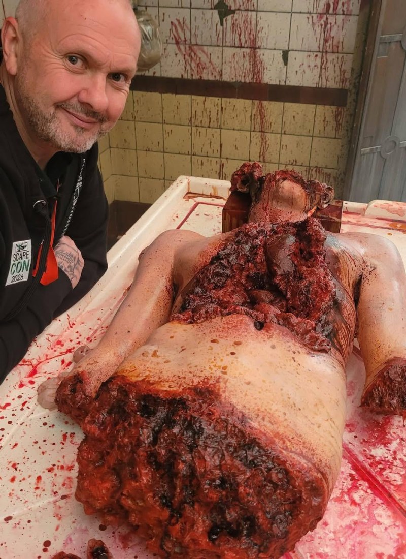 Haunted house props and real life like prosthetics